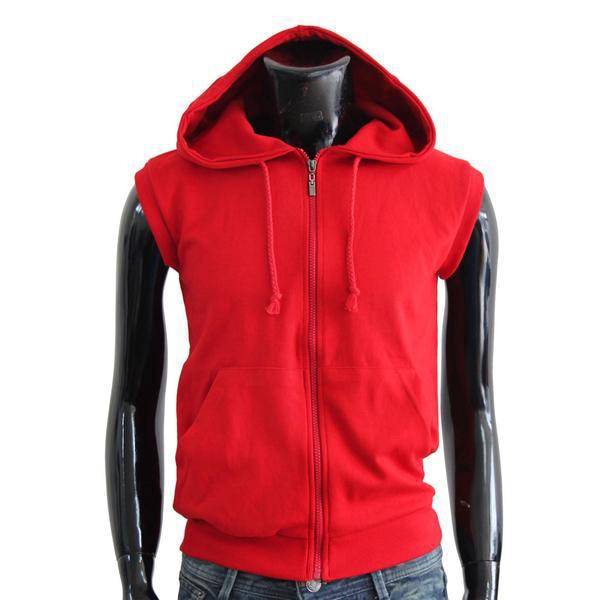 Rompi / Vest Zipper Polos Merah - WORLDFASHION