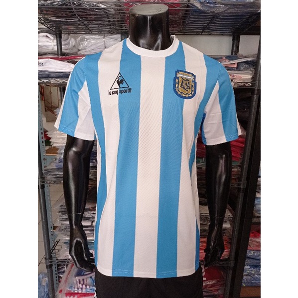 Jersey bola Klasik Argentina Retro 1986  GO Import