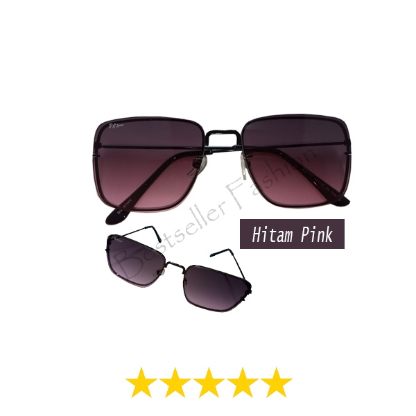 Kacamata Unisex Fashion Untuk Wanita Dan Pria Gaya Santai Anti UV Korean Import Kacamata Hitam Frame Aviator Sunglasses Korean Style NOCASE