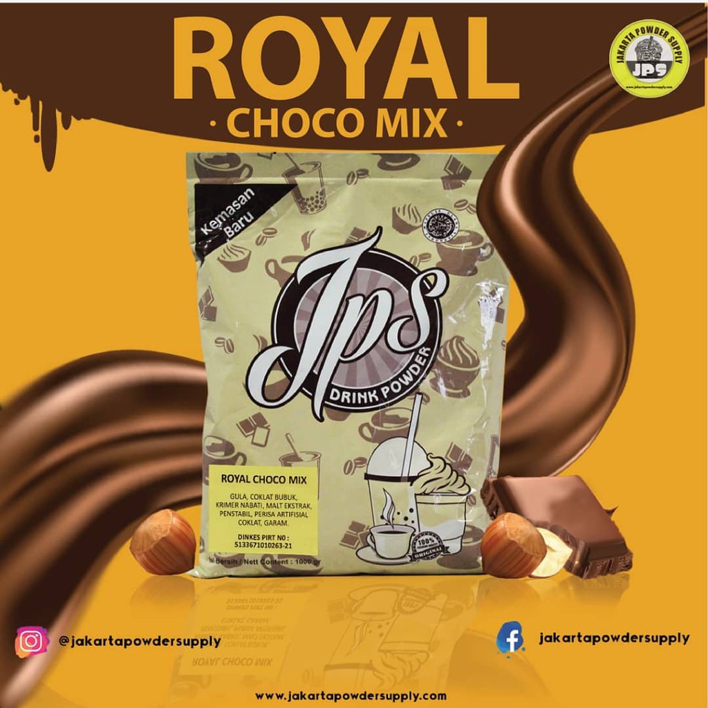 

Bubuk Minuman / Powder Minuman / Bubble Drink Rasa Royal Choco Mix Gula