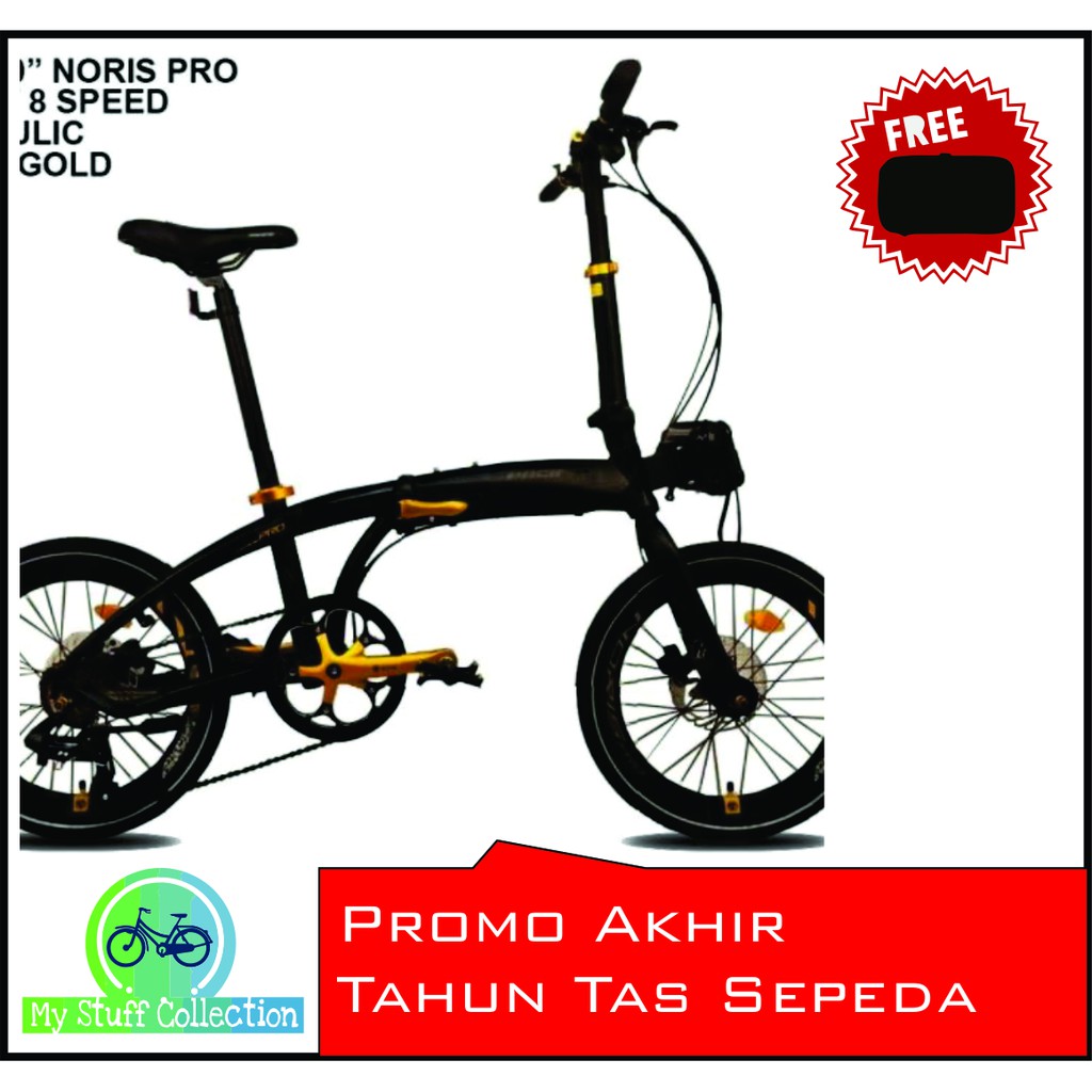 *Free Rakit* Sepeda Lipat Pacific Noris Pro 20 inch 8 speed Hidroulic DB