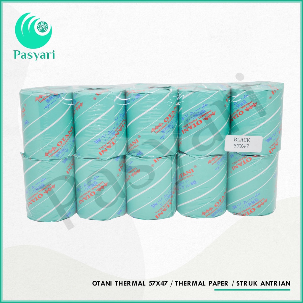 

Otani Thermal 57x47 / Thermal Paper / Struk Antrian / Struk Parkir / Black Print