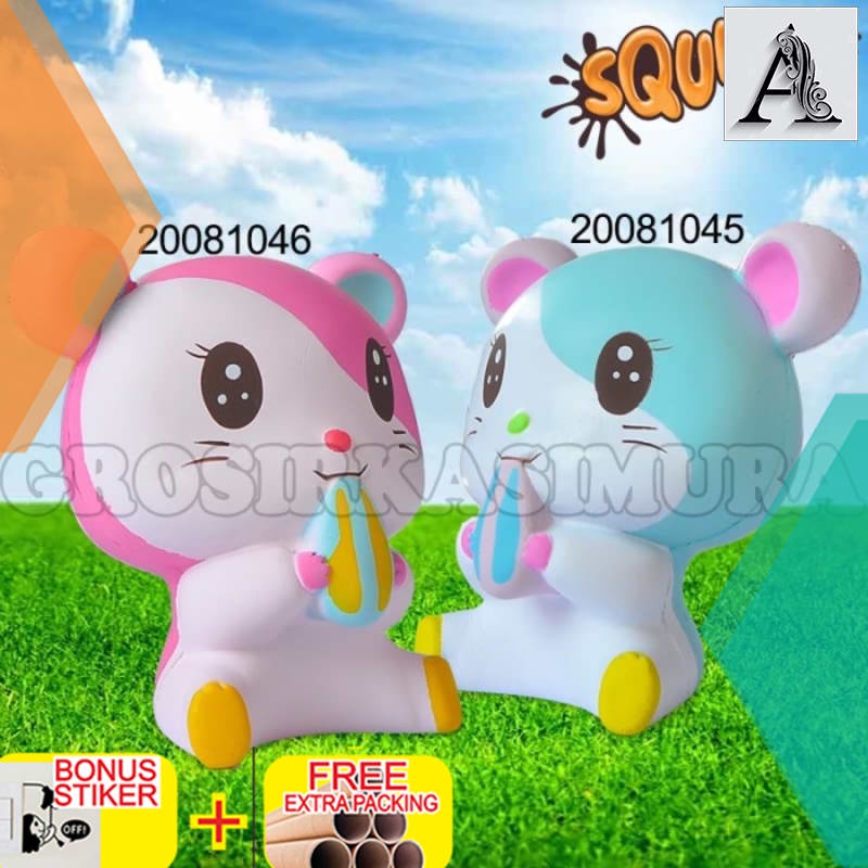 

Terlaris Squishy Tori Hamster Cute Jumbo Slow & wangi 81046 - putih biru