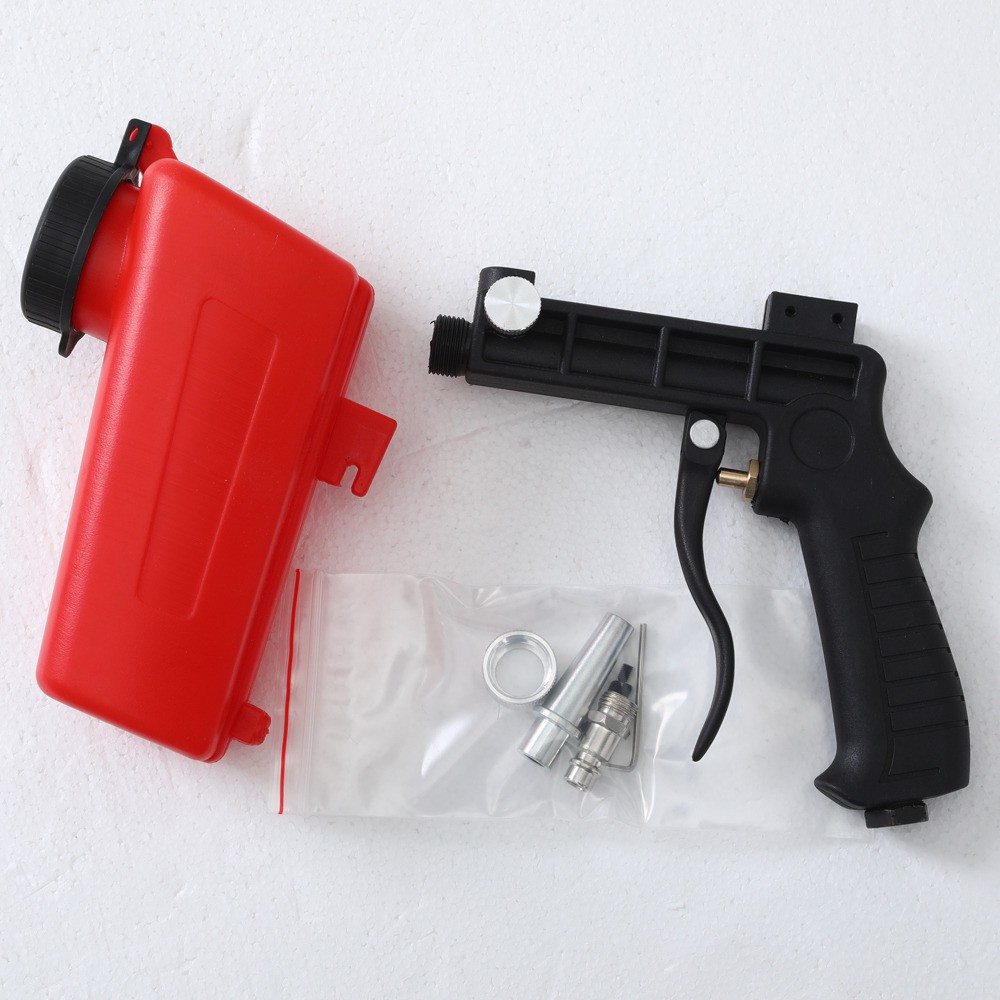 Sand Blaster Gravity Pneumatic Gun Penghilang Karat 90 PSI - AS118-3 - Red