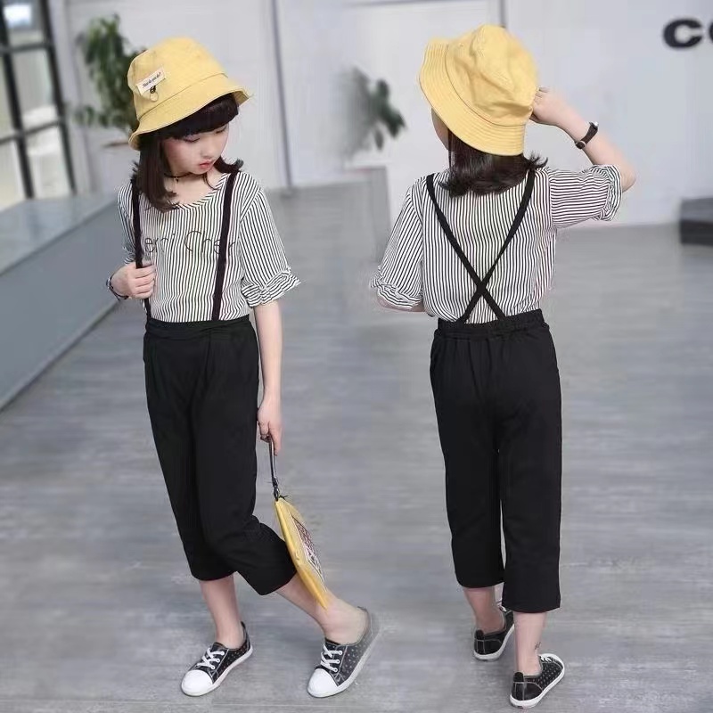 4 - 13 Tahun | Setelan Ah Yoon / Set Casual Premium Kualitas Import Gaya Elegant Korea - Baju Anak Perempuan Korean Kids - Baju Anak Jumpsuit kiosbalitaaprillia