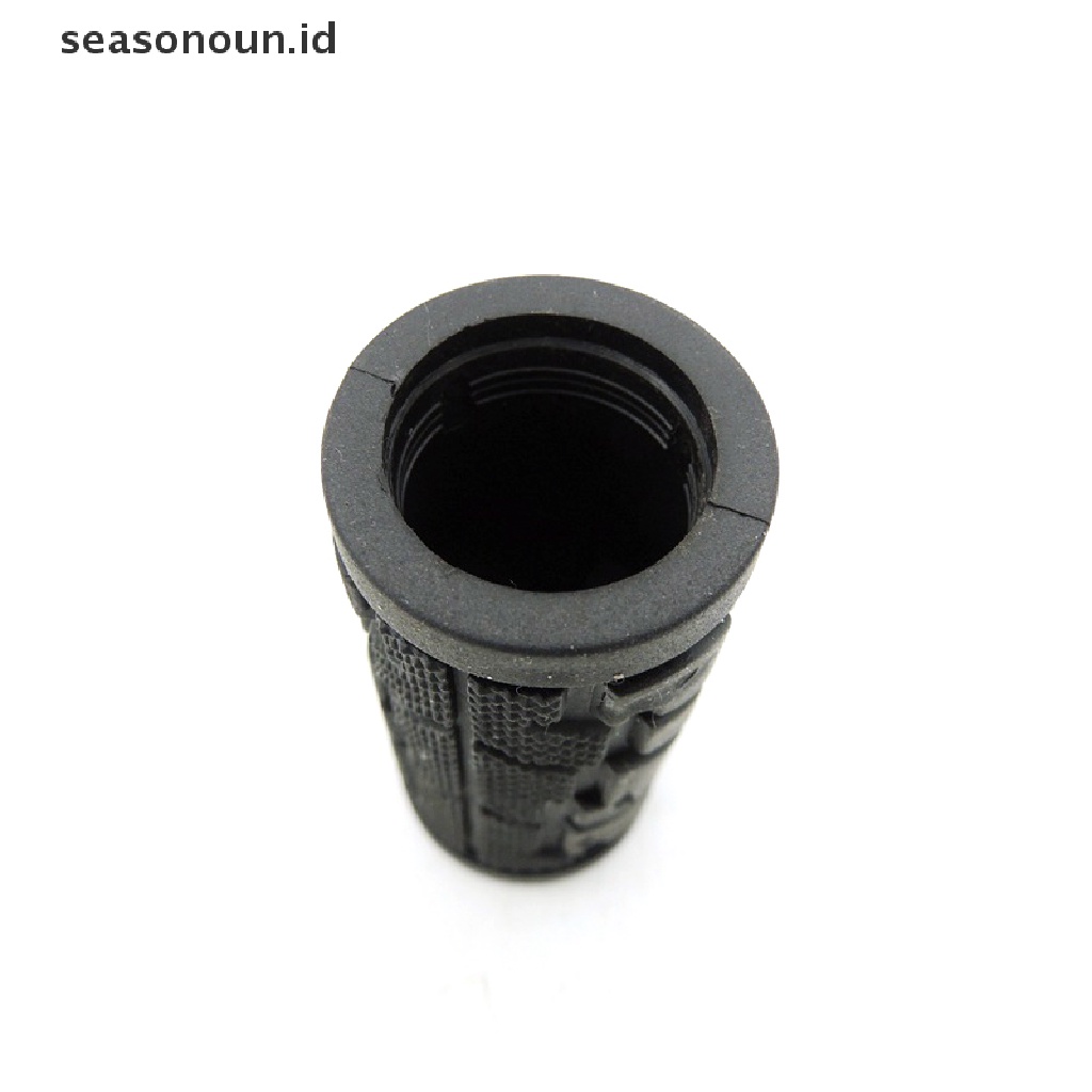 【seasonoun】 2pcs MTB Bike Bicycle Short Texture Handlebar Grips 65mm Rubber Handle Bar Grip .