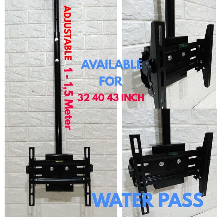 BRACKET TV GANTUNG 43 40 32 INCH WATER PASS