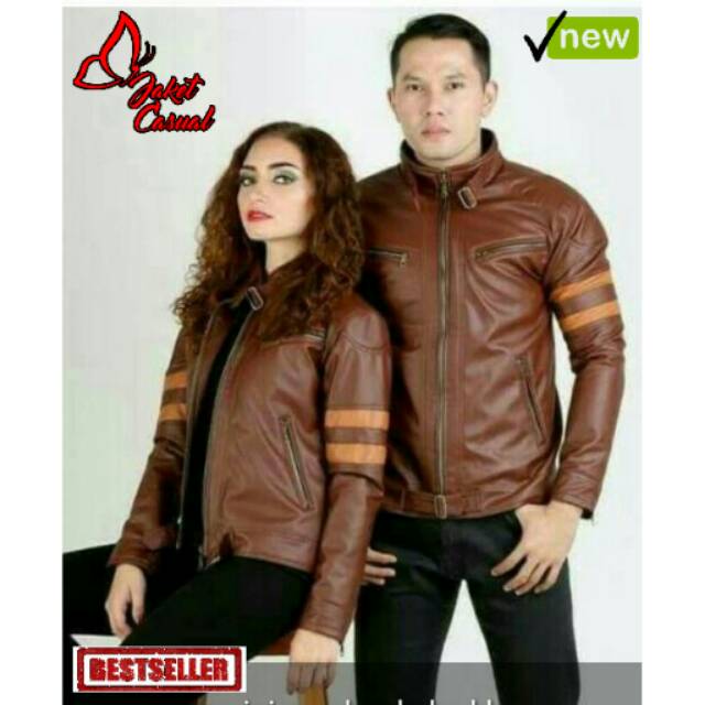 Jaket Kulit Couple Terbaru / Jaket Kulit pasangan