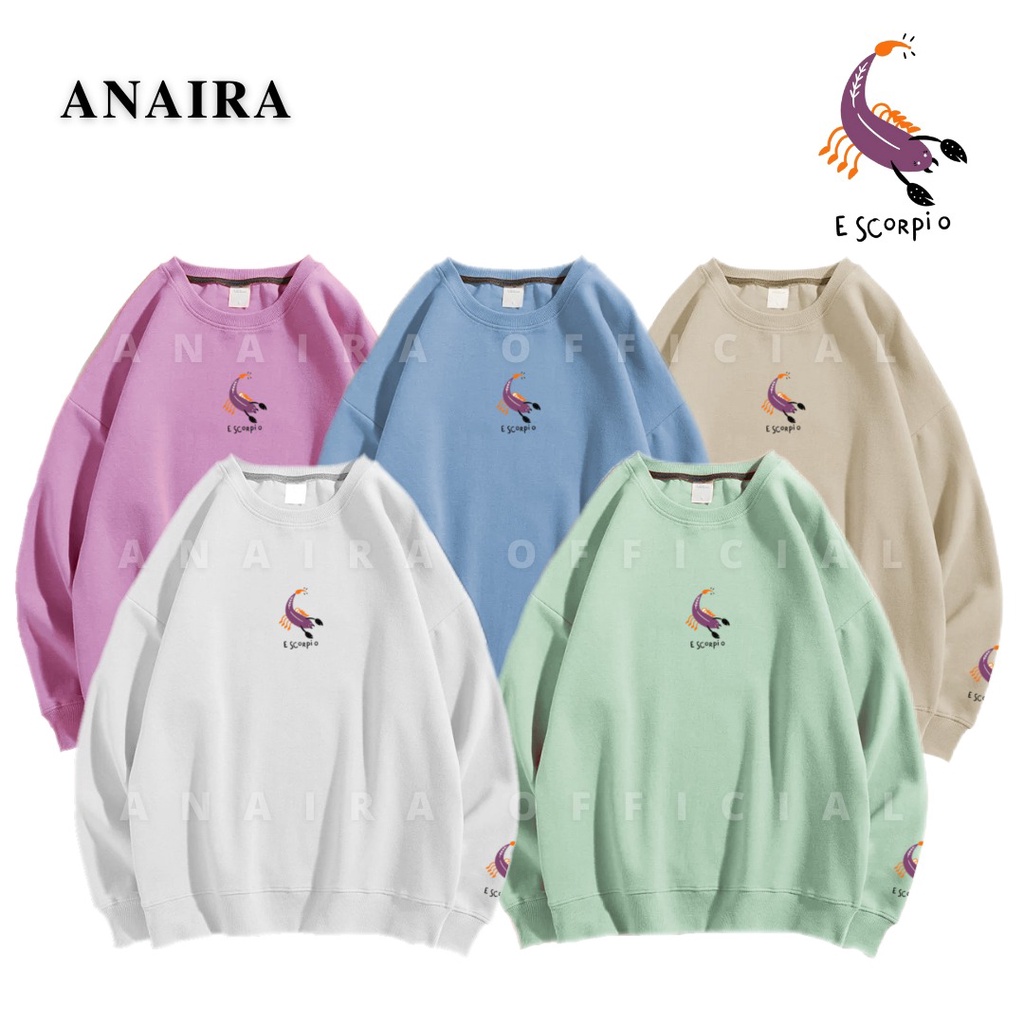 ESCORPIO SWEATER CREWNECK WANITA ANAIRAOFFICIAL