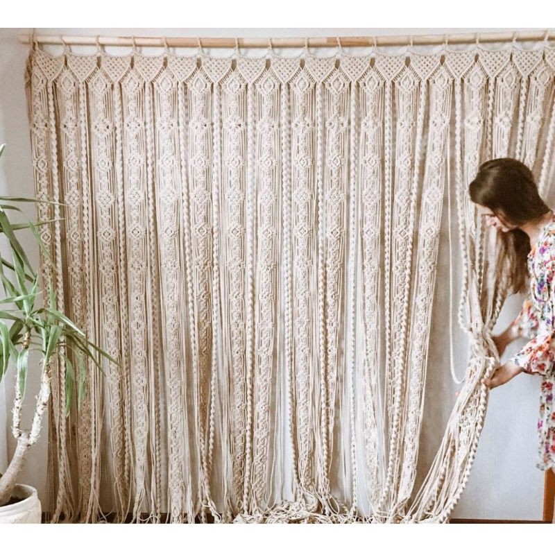 macrame curtain