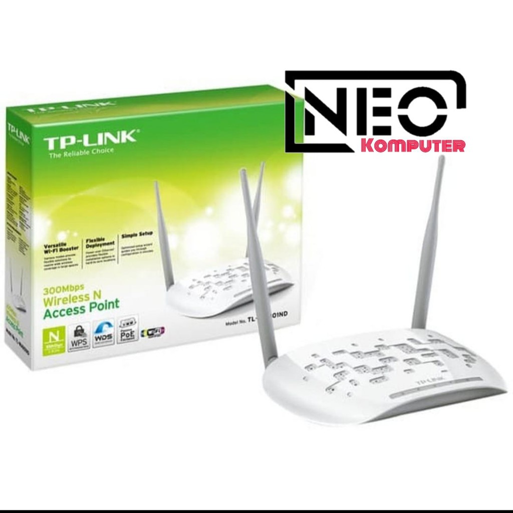 TP-LINK TL-WA901ND 450MBPS WIRELESS N ACCESS POINT 3 ANTENA WA-901-ND