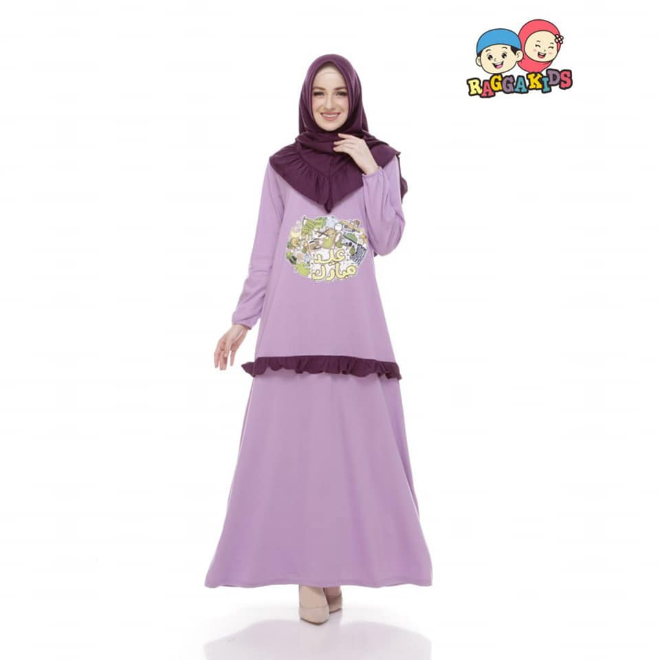 RGD EID 1 Set Jilbab Baju Muslim Gamis Ibu Raggakids Spesial Lebaran