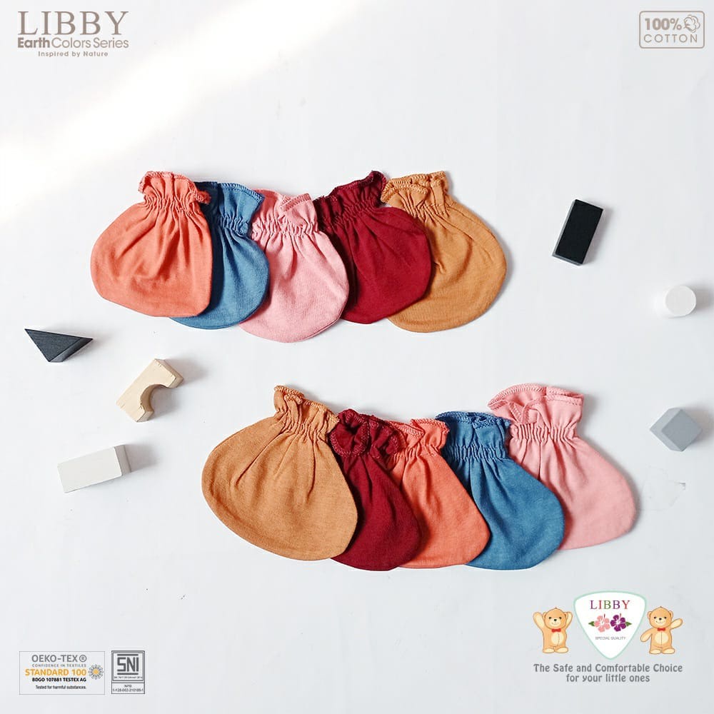 LIBBY Sarung Tangan Bayi Kaos Kaki Baby Newborn Karet Comfy Set Earth Series STK Topi Baby (1pcs/set)