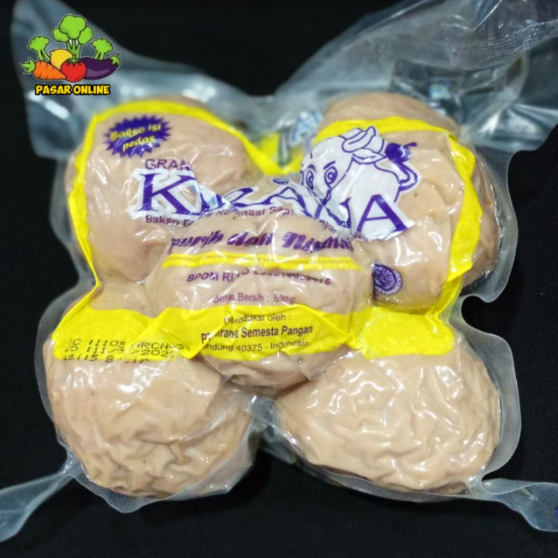 

BAKSO SAPI BESAR PEDAS KIRANA ISI 5 600 GRAM | HALAL
