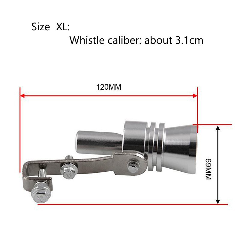 1 PCS Universal Car Turbo Suara Muffler Pipa Knalpot Blow-off Vale Simulator Whistle