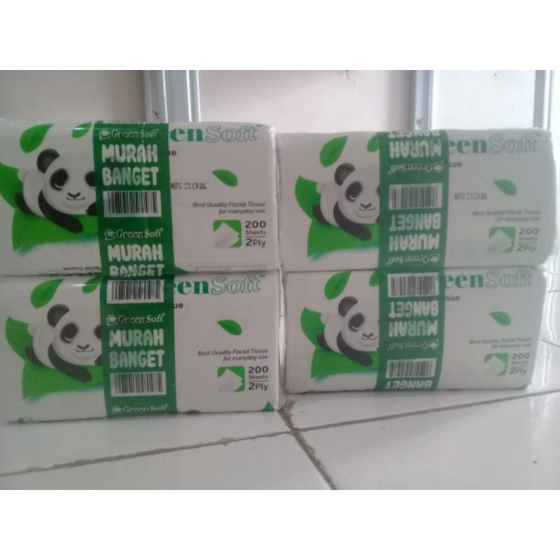 Tissue green soft panda 200 sheet Murah