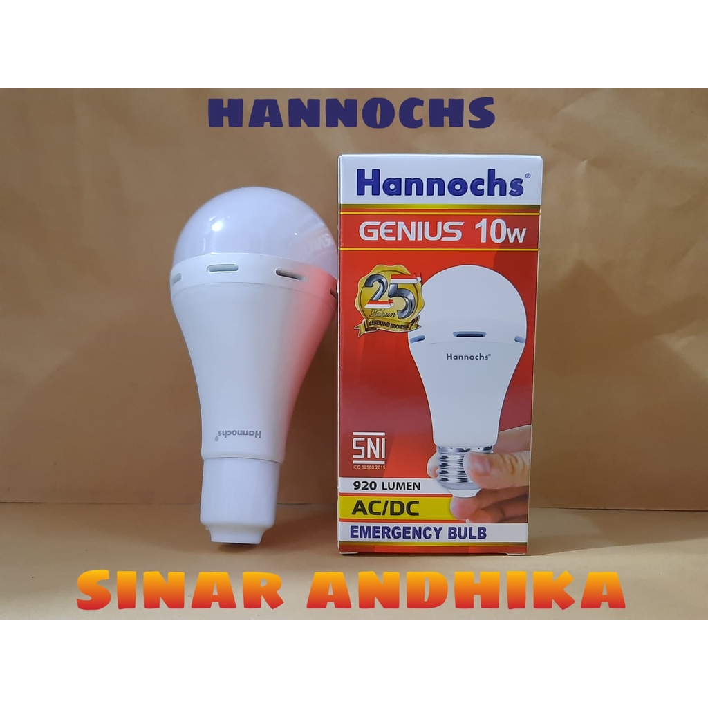 LAMPU LED EMERGENCY HANNOCHS GENIUS 10 WATT