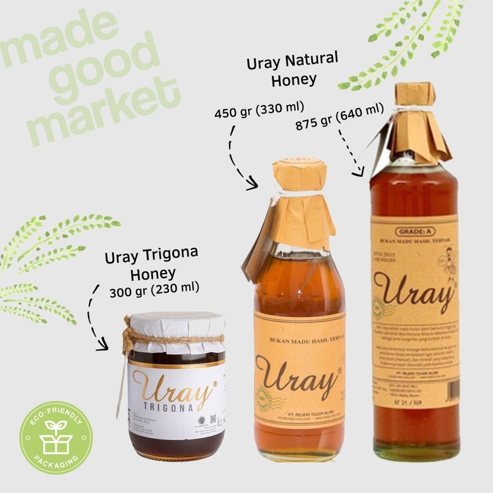 

Ge602G Madu Uray Natural Honey / Trigona - 100% Madu Asli - 450G Ds5