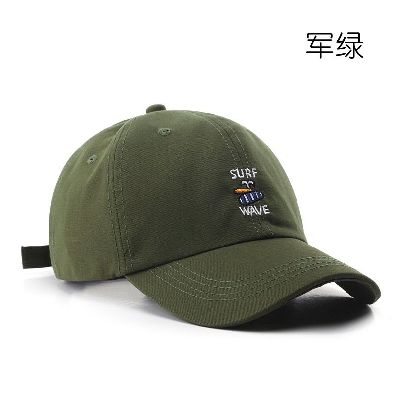 Topi Baseball Unisex Surf Wave Korea Style Kekinian / Cap Casual Fashion Soft Material New Model