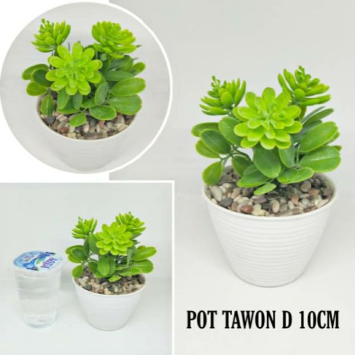 Unik Tanaman Hias Artificial Mini Lotus Kaktus Dekorasi Rumah Cantik Berkualitas