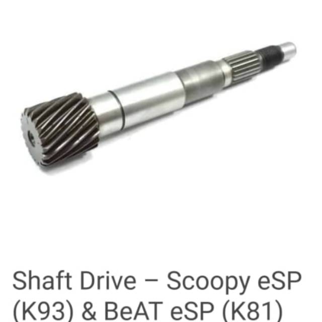As gardan atau shaft drive scoopy esp k93 dan beat esp k81 ori ahm
