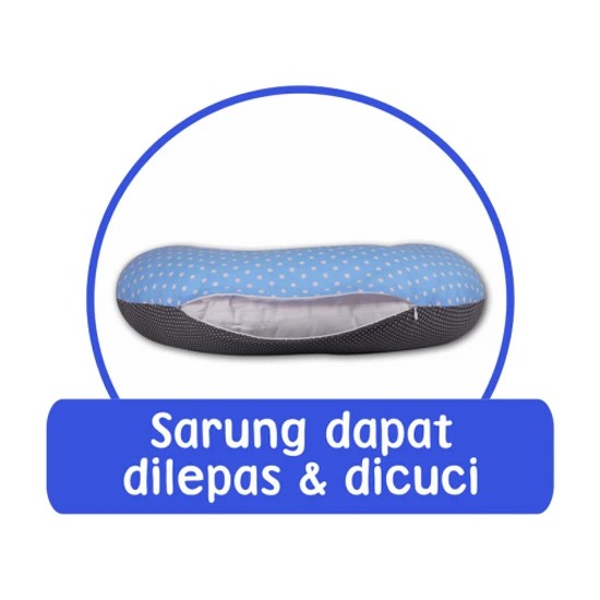 Kiddy BANSU Bantal menyusui Polkadot