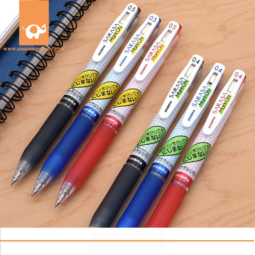 Zebra Sarasa Gel Pen Clip Mark On Limited Edition Unik Lucu Murah-1