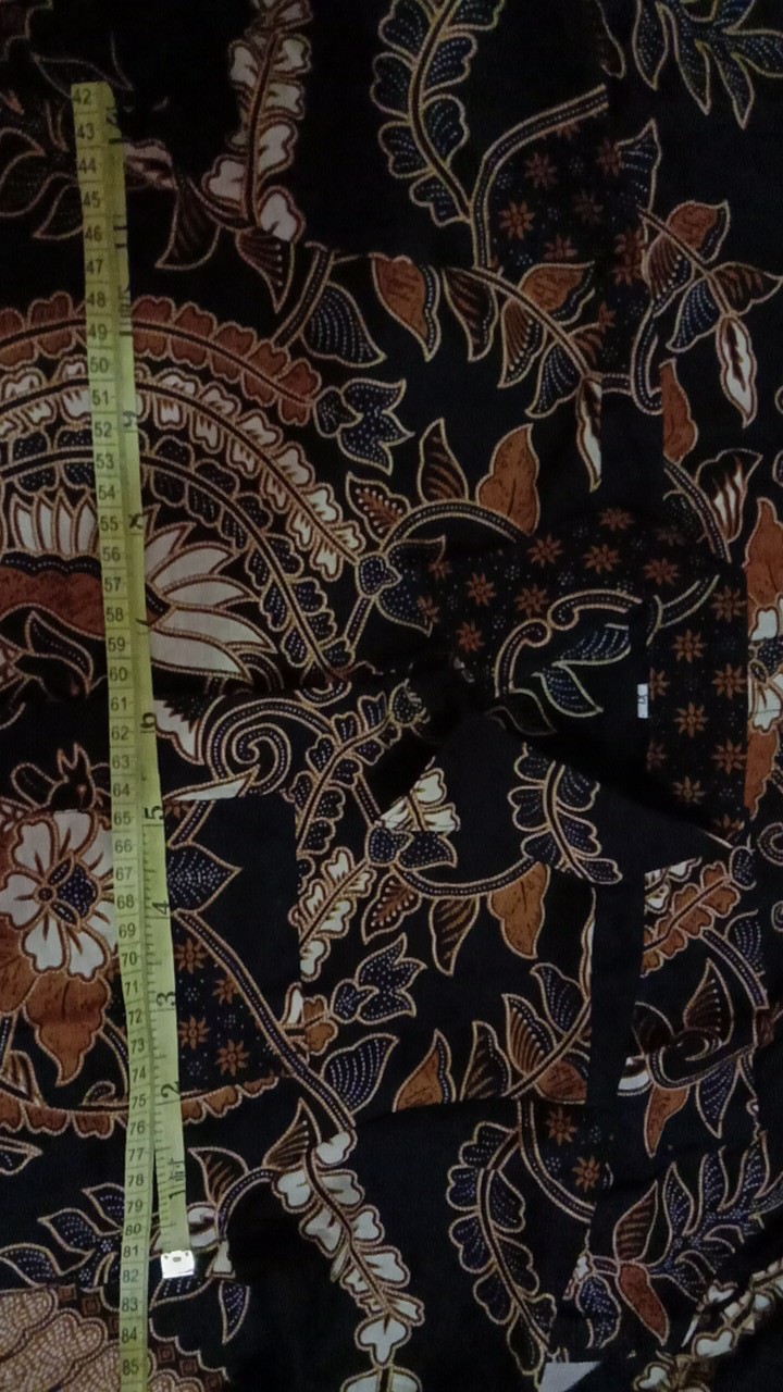 Maura Couple - Sania Ruffle Batik Couple Ori Ndoro Jowi Dnt Batik Couple Ayah & Anak