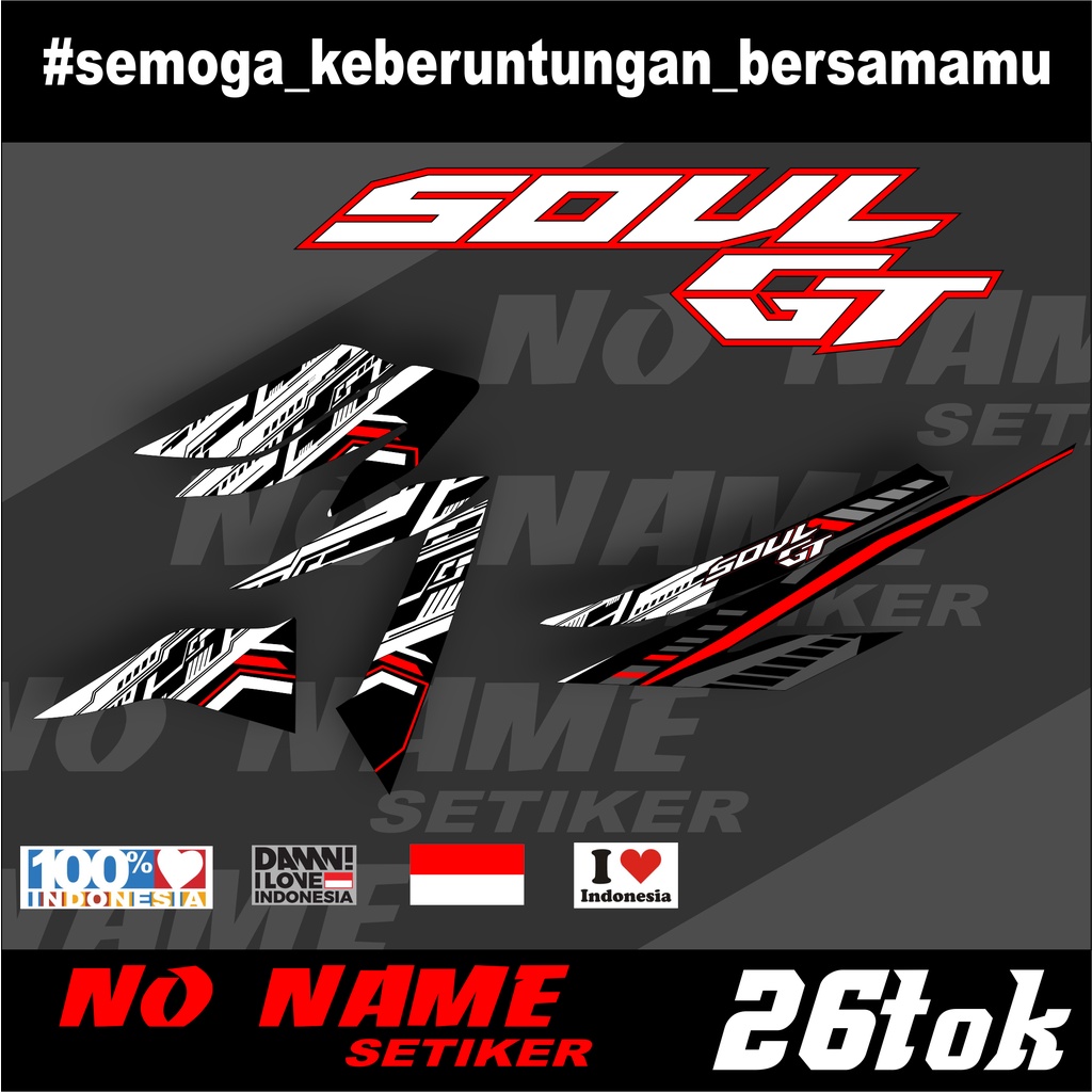 Striping stiker MIO SOUL GT 125 ALL NEW (26tok) - Sticker Striping Yamaha MIO SOUL GT 125