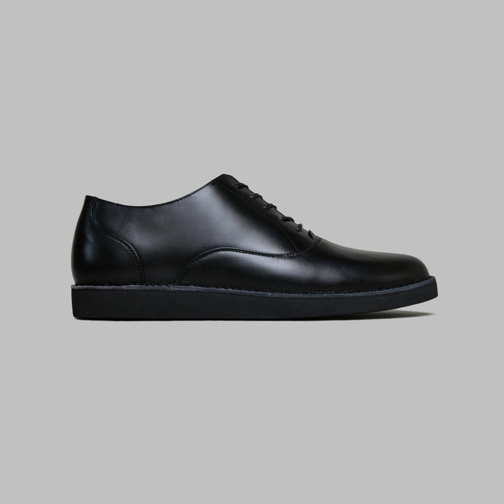 ARTAP Footwear - Sepatu Kulit Asli Pria - Flexton Full Black