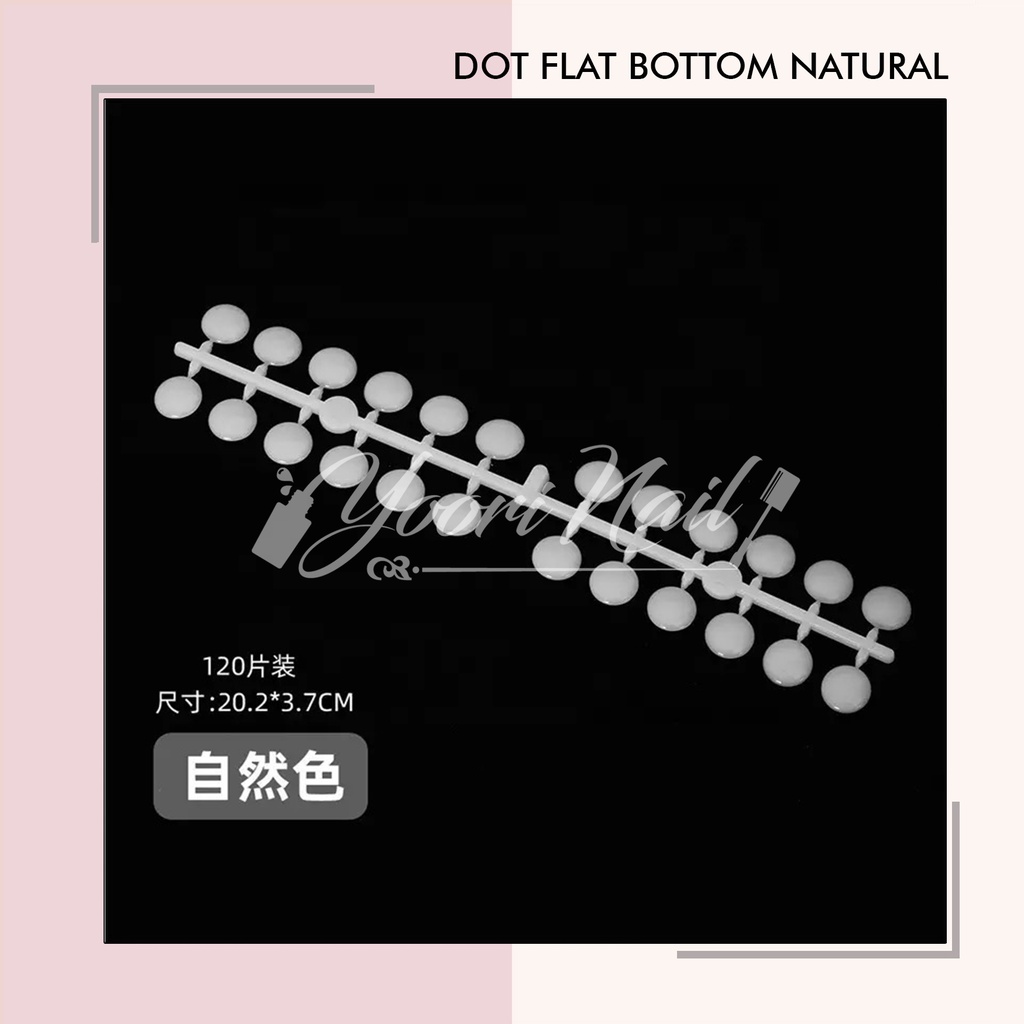 Dot Flat bottom display kutek nail art katalog warna kuku