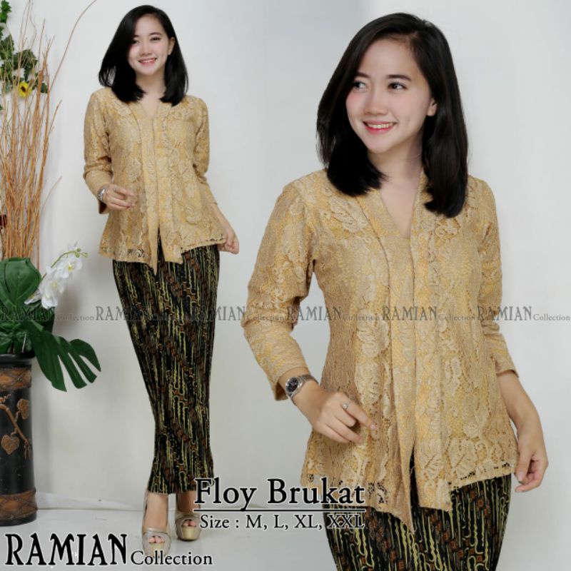 stelan kebaya brukat moderen  ploy /kebaya moderen / kebaya wisuda