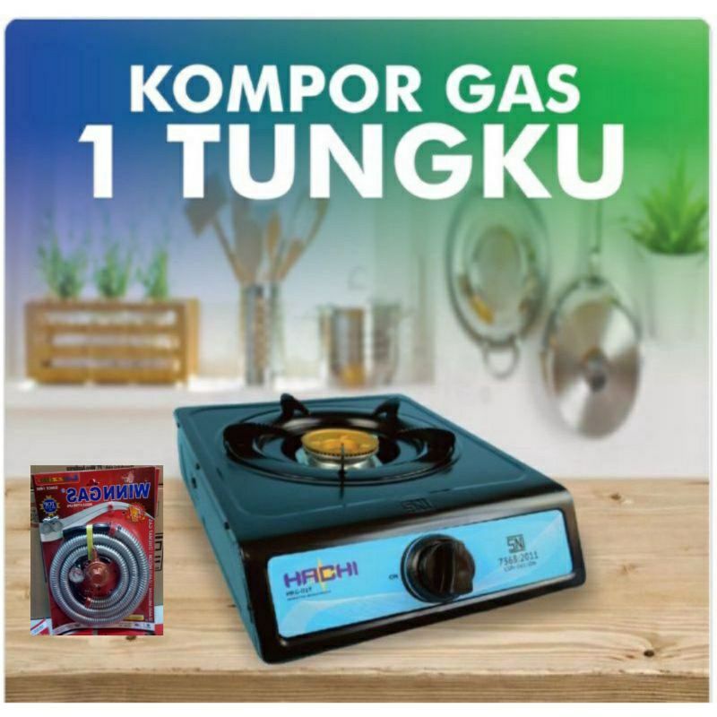 kompor, kompoor  gas 1 tungku