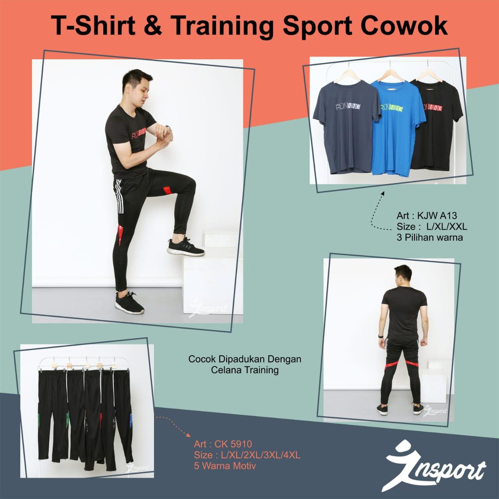 Keysport | T-shirt Men’s Cowok / Baju olah raga cowok Art KJWA13