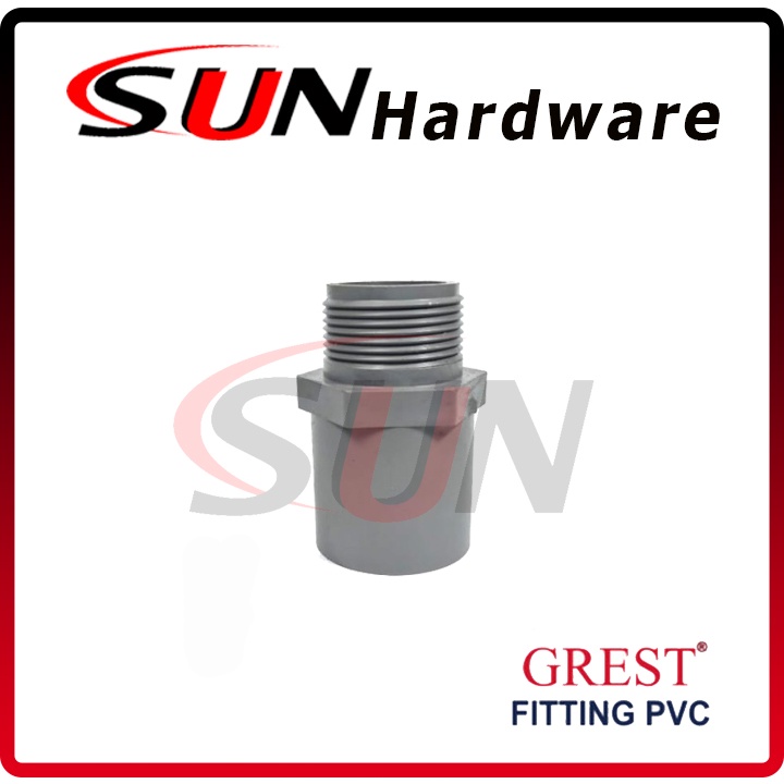 Sok Drat Luar 1/2 Inch Grest Sambungan Fitting Pipa Sdl Socket sock