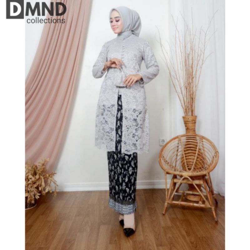 set tunik modern/tunik brokat kancing/tunik kebaya/tunik pesta