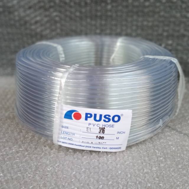 Selang aerator Airpump gelembung udara selang puso PVC HOSE 3/16 1roll 100 meter