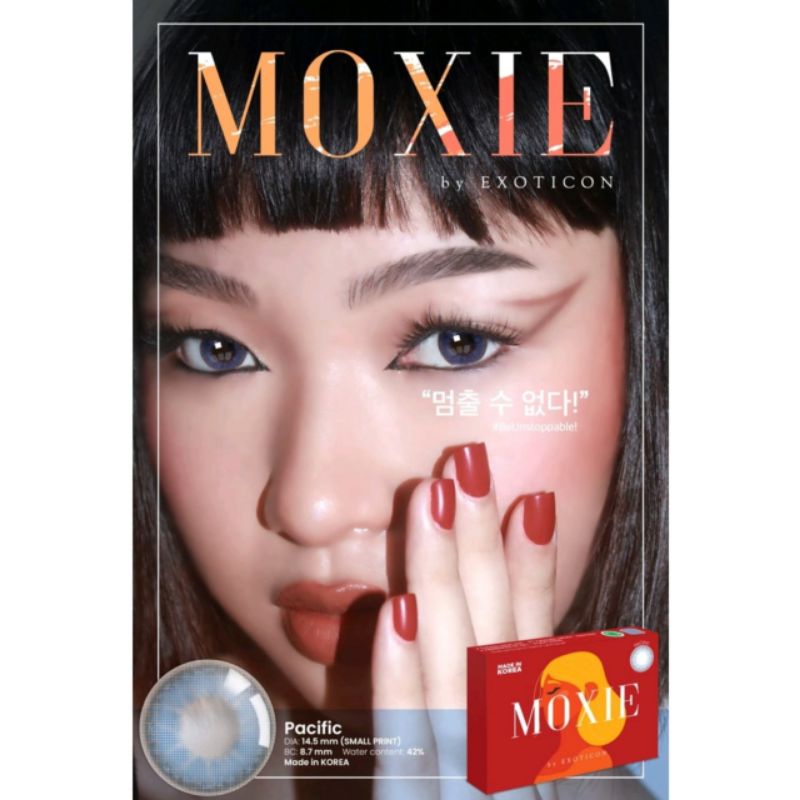 Softlens X2 MOXIE 14.5 MM by Exoticon warna PACIFIC NORMAL Soflen MOXIE 14.5MM Normal by Exoticon Softlen Soflens Warna