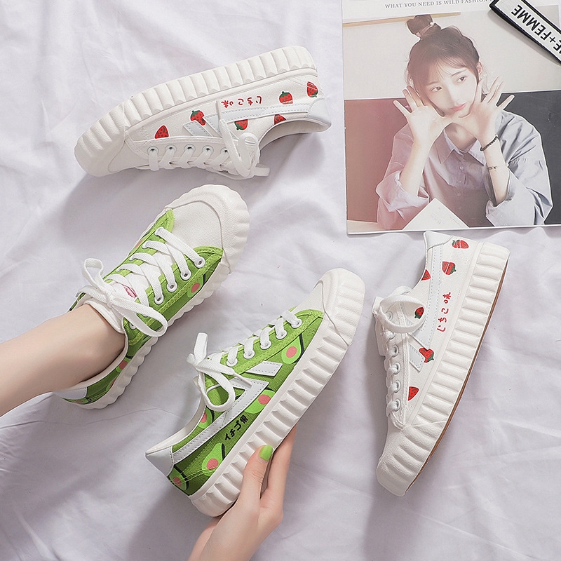 FYGALERY SHS013 SEPATU SNEAKERS MODEL KOREA ULZZANG WARNA PUTIH SEPATU MURAH BATAM SEPATU IMPORT-2