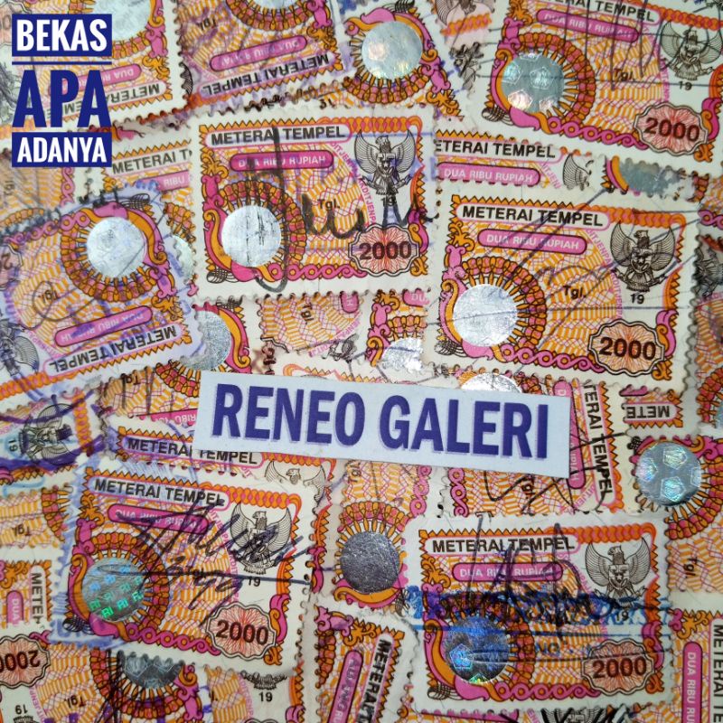 

Koleksi Materai Tempel 2000 Rupiah tahun 1995 1996 1997 1998 1999 Matrai Rp 2.000 meterai lama kuno jadul lawas asli Indonesia filateli