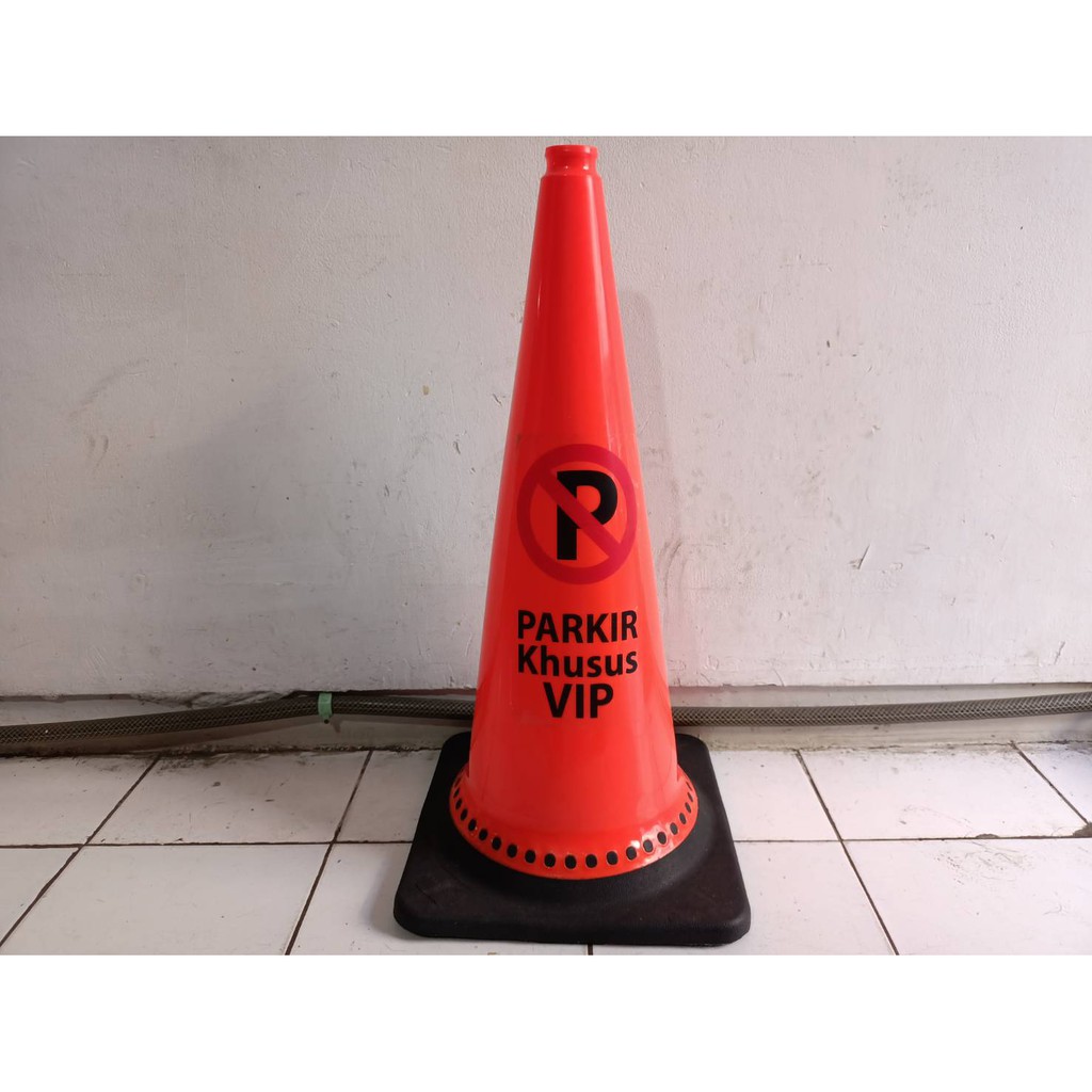 Rambu plang sign cone DILARANG PARKIR No parking Hotel Ruko Rukan Direksi Penghuni VIP Apartemen Valet dll