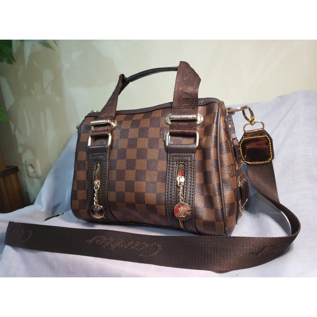 Tas Selempang Louis Vuitton Cartler Bag Wanita Coklat Matte Impor Elegan Mewah - Fido Collection