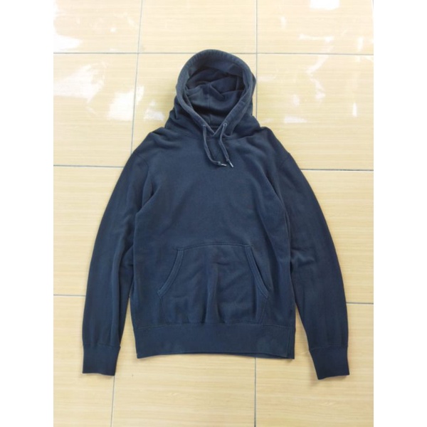 HOODIE UNIQLO HITAM BLACK SECOND MURAH