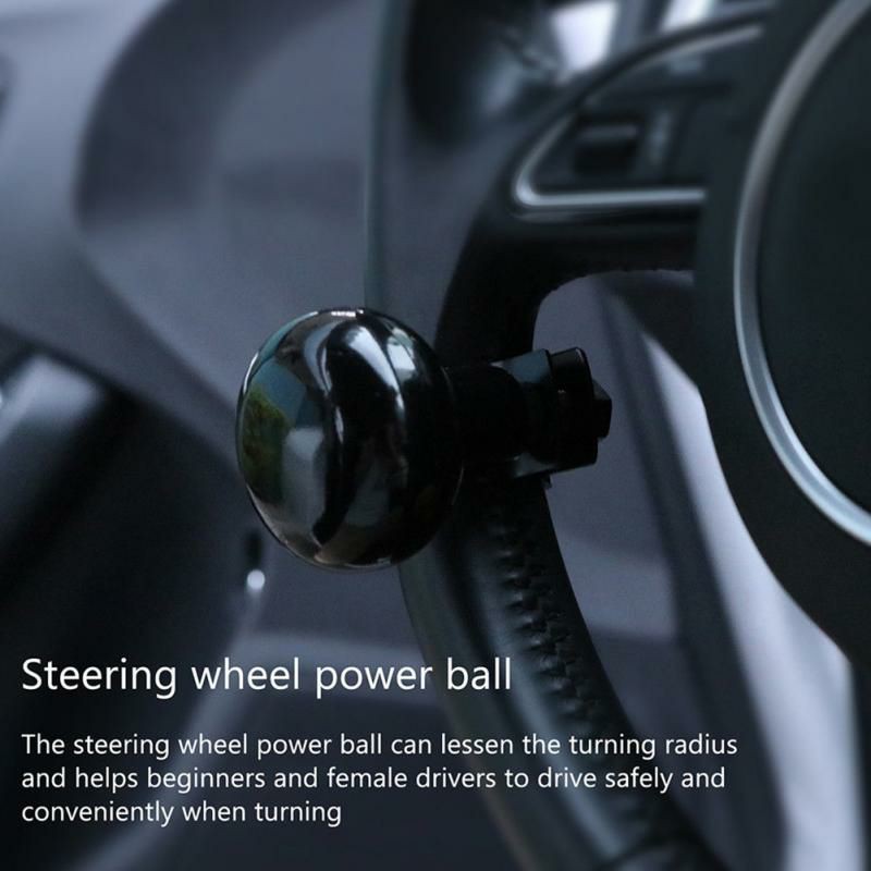 Woopower Knob Setir Mobil Steering Wheel Power Ball Control Universal Handle J-12-33 Hitam Grab