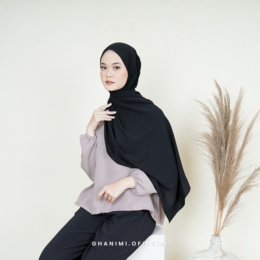 Ghanimi - Fara Shawl / Pashmina Crinkle / jilbab pashmina / pashmina panjang