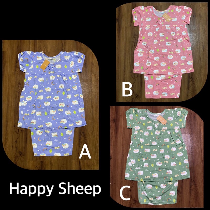 Lily White Baby Doll (Celana Pendek Lengan Pendek)