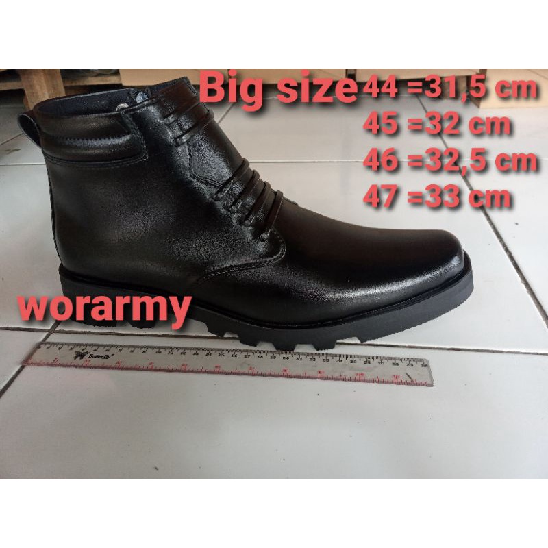 Sepatu PDH Bigh Size  45,46,47 PDH TNI POLRI DISHUB SECURITY