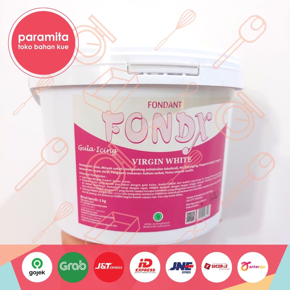 Fondant Fondx Gula Icing Virgin White 5 kg