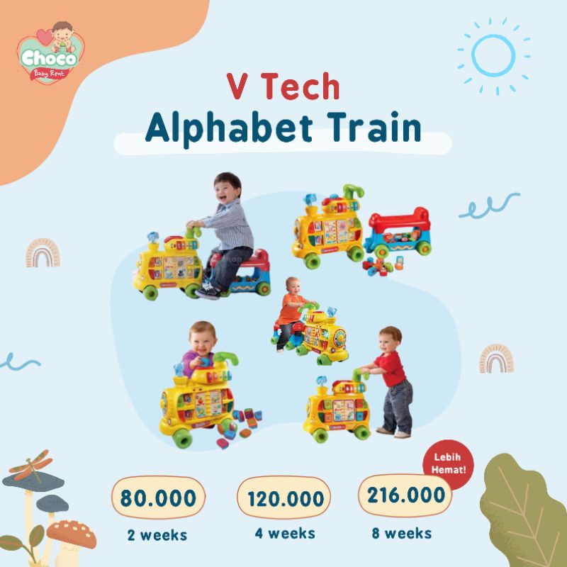 ❤️ChocoBabyToys❤️TIDAK DIJUAL, DISEWAKAN Mainan Mobil Ride On Kereta Alphabet Train Vtech