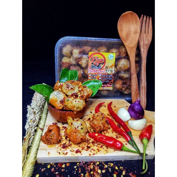 

siomay kering daun jeruk 500gr/1/2kg, Kiya Snack, makanan ringan, makanan pedas